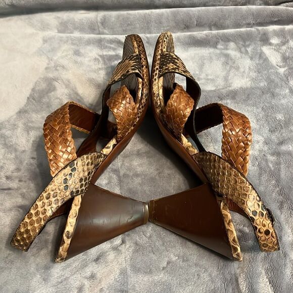 Cole Haan Snakeskin Genuine Python Women's Heels - Picture 5 of 9